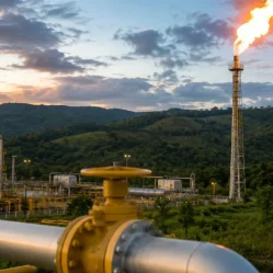 Producción de gas natural en Colombia