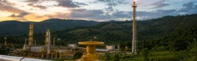 Producción de gas natural en Colombia