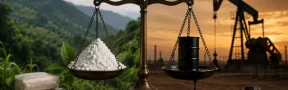 producción de cocaína vs. producción de petróleo