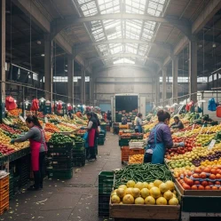 Abastecimiento de alimentos en centrales mayoristas