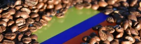 Producción de café Colombia