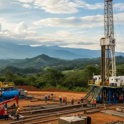 Actividad de taladros petroleros en Colombia