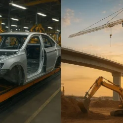 sectores automotriz y construcción de obras civiles