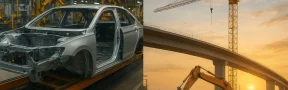 sectores automotriz y construcción de obras civiles