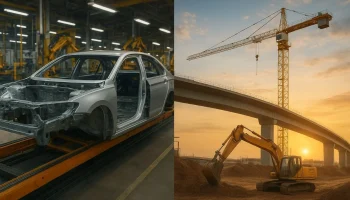 sectores automotriz y construcción de obras civiles