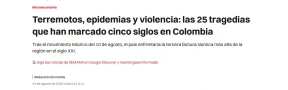 Tragedias en Colombia