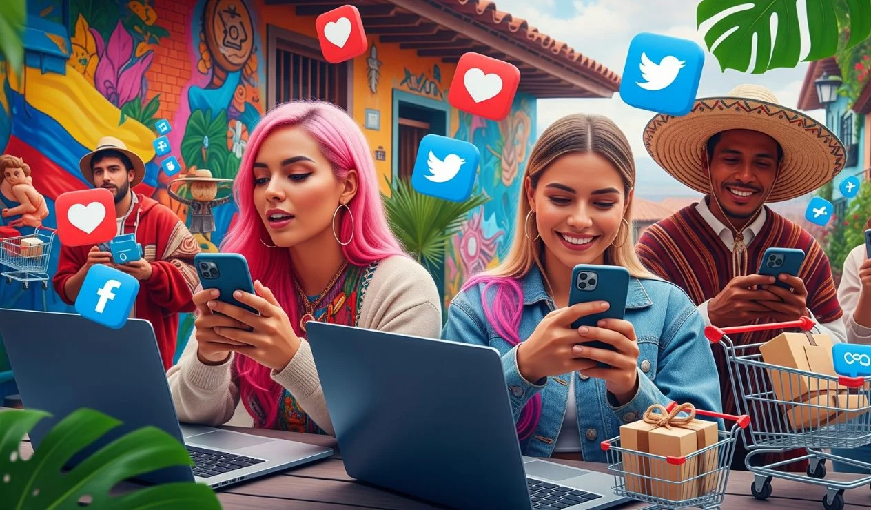 El 93,0 % de los usuarios de internet en Colombia utiliza redes sociales, clave para el e-commerce