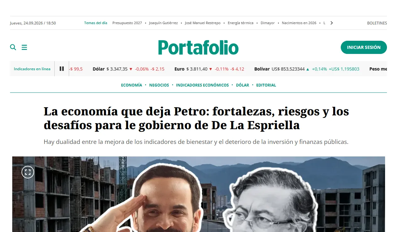 La economía que deja Petro: fortalezas, riesgos y desafíos para el gobierno de De la Espriella